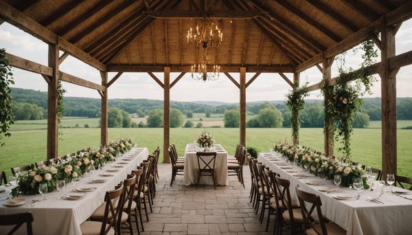 Les meilleurs lieux de réception pour mariages champêtres en 2024